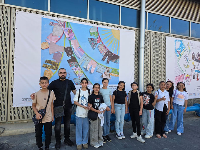 فوز لوحات فنيّة طلابية من مدرسة أجيال في معرض الفنون- يافا